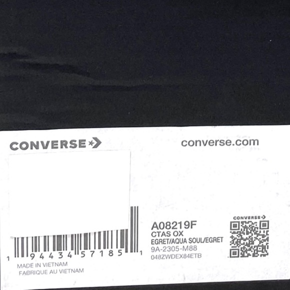 Converse Chuck Taylor OX Egret Shoe Casual Women's Size Low Top Sneakers A08219F - Picture 10 of 11